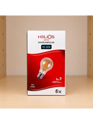 Helios Opto Rustik Ampuller 6W 650LM E27