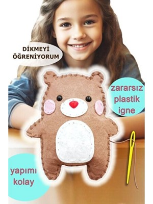 Empressco Sevimli Ayıcık Keçe Oyuncak Dikiş Seti, Yaratıcı El Sanatları Hobi Kitleri