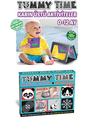 Empressco Eğitici ve Eğlenceli Tummy Time Aynalı Zeka Kartları Seti