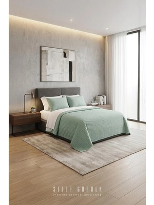 Sleep Garden Melora Kapitoneli Şıkyatak Örtüsü Seti