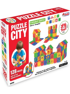 Bezos Mey Ithalat® 03703 Puzzle City 128 Parça