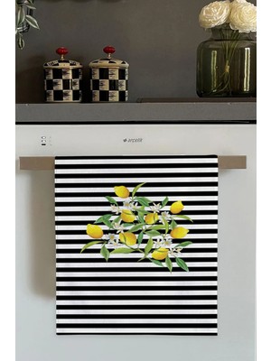 Empressco Şirin Sarı Limon Desenli Mutfak Havlusu 30X50CM, Şık ve Fonksiyonel