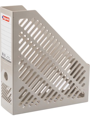 Bigpoint 25 x 8.2 x 39.5 cm Gri Plastik Kutu Klasör Dergi ve Katalog Düzenleme İçin