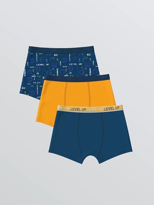 Lc Waikiki Yeni Sezon Baskılı Erkek Çocuk Boxer 3'lü