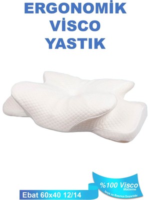 Empressco Ortopedik Visco Yastık, Boyun Destekli, Rahat Uyku, Güzellik Yastığı