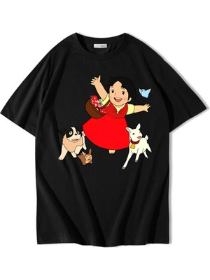 Brz Collection Unisex Oversize Heidi T-Shirt Siyah
