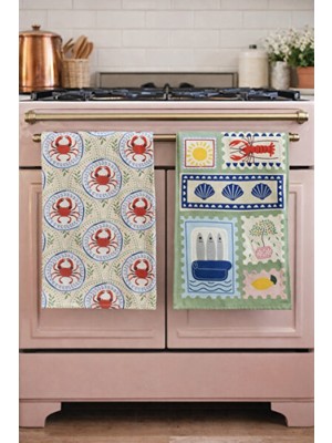 Empressco Renkli Desenli Mutfak Havlusu Çift Seti 30X50 Cm, Şık ve Kullanışlı