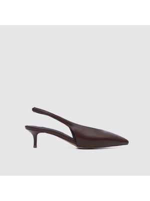 Togo Kadın Kısa Topuklu Slingback Ayakkabı [060345]