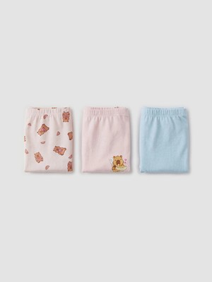 Lc Waikiki Yeni Sezon Baskılı Kız Çocuk Boxer 3'lü