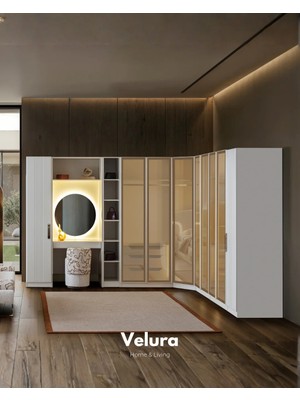 Velura Home & Living Felix 9 Kapaklı Giyinme Dolabı & Köşe Gardırop