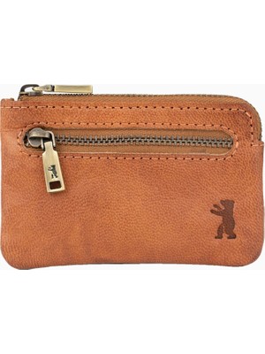 Berliner Bags Eli Vintage Hakiki Deri Rfıd Korumalı Unisex Anahtarlıklı Bozuk Para Cüzdanı