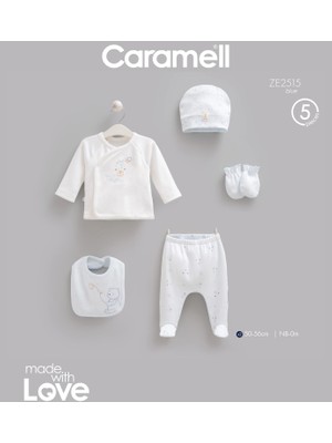 Caramell Teddy Bear 5'li Hastane Çıkışı Zıbın Seti