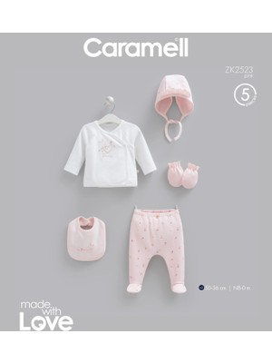 Caramell Love Bunny 5'li Hastane Çıkışı Zıbın Seti