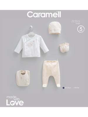 Caramell Teddy Bear 5'li Hastane Çıkışı Zıbın Seti