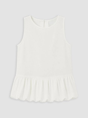 Lc Waikiki Yeni Sezon Fırfırlı Kız Çocuk Gabardin Bluz