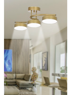 Empressco Modern Beyaz Ledli Eskitme 3'lü Avize, Şıklık ve Işık Sunar