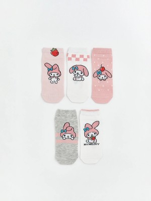 Lc Waikiki Yeni Sezon My Melody Desenli Kız Çocuk Patik Çorap 5'li