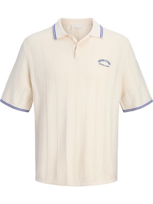Jack & Jones Erkek Relaxed Fit Polo Yaka Tisört - Menton