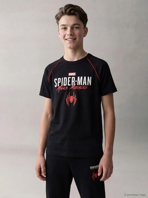 Lc Waikiki Yeni Sezon Spider-Man Baskılı Erkek Çocuk Soft Touch Tişört