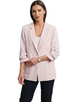 Centilmen Mare Tek Düğmeli Kıvrık Kollu Blazer Ceket  301