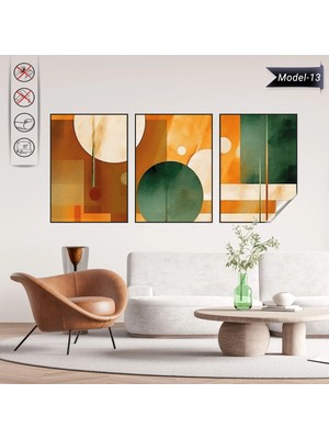 Akıllı Kağıt Statik Tutunma Özellikli Tablo - Poster Modern (Model- 13)