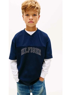 Tommy Hilfiger Erkek Çocuk Tişört KB0KB10273