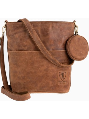 Berliner Bags Sofia Vintage Hakiki Deri Kadın Omuz ve El Çantası