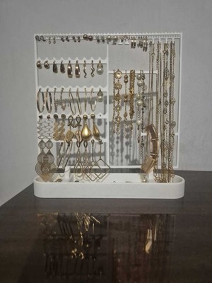 Empressco Şık 20X20CM Takı Organize Edici, Küpe ve Kolye Askılığı, Dekoratif Tasarım