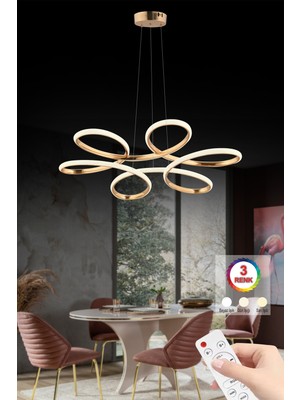 Empressco Modern LED Avize, Kumandalı, Üç Renk, Şık ve Şık Tasarım