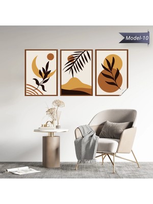 Akıllı Kağıt Statik Tutunma Özellikli Tablo - Poster Modern (Model- 10)
