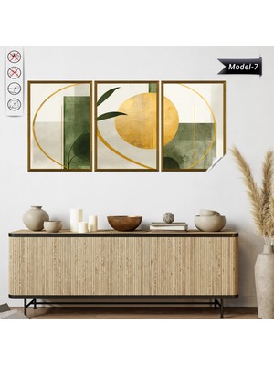 Akıllı Kağıt Statik Tutunma Özellikli Tablo - Poster Modern (Model- 7)