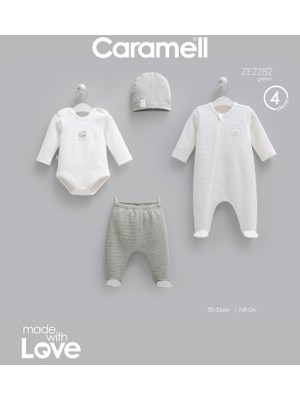 Caramell Mini Travel Tulumlu 4'lü Yenidoğan Set