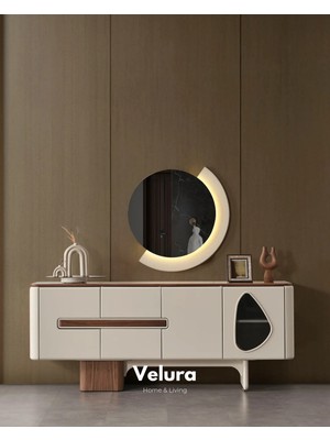 Velura Home & Living Enna Ekru Konsol - Ayna Dahil