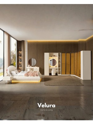 Velura Home & Living Marcel 9 Kapaklı Yatak Odası Takımı & Giyinme Odası