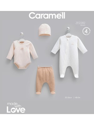 Caramell Mini Travel Tulumlu 4'lü Yenidoğan Set