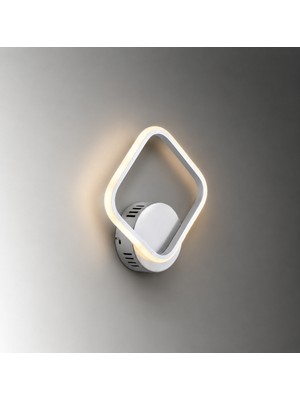 TT405-1-BY Tt Aydınlatma Mat Beyaz Tekli Kare LED Aplik