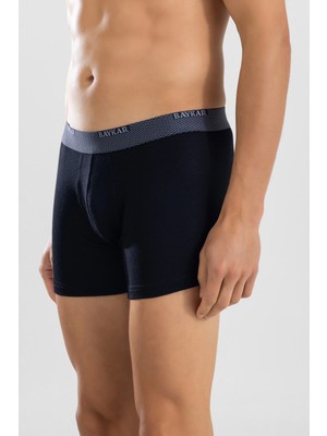 Baykar Erkek Modal Kaşkorse Elastan Basic Boxer 1426 Lacivert