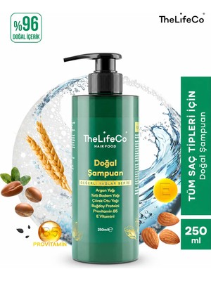 TheLifeCo Hairfood Değerli Yağlar Serisi Doğal Şampuan 250 ml