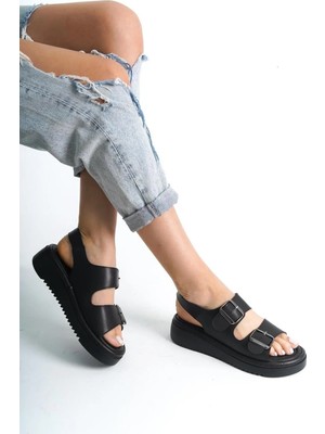 Walkenzo FNCY-602 Günlük Kadın Çift Tokalı Rahat Sandalet