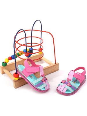 Walkenzo Arzn 4833 Kız Bebek Ortopedik Rahat Taban Sandalet
