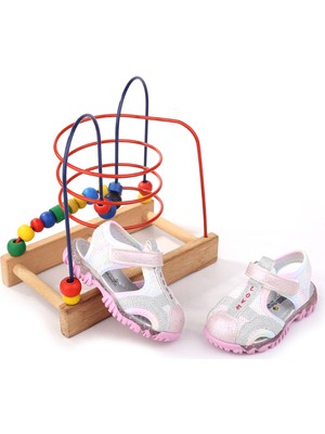Walkenzo - Arzn 4835 Kız Bebek Ortopedik Rahat Taban Sandalet