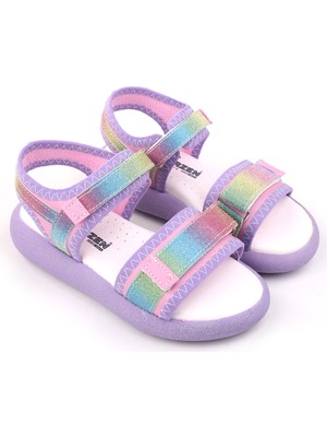 Walkenzo Arzn 4830 Kız Çocuk Ortopedik Rahat Taban Sandalet