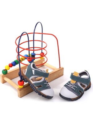 Walkenzo - Arzn 4836 Erkek Bebek Ortopedik Rahat Taban Sandalet
