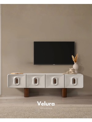 Velura Home & Living Beta Ceviz Tv Ünitesi & Tv Sehpası - Sadece Alt Blok