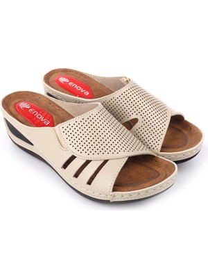 Walkenzo 4743 Kadın Rahat Taban Ortopedik Günlük Terlik