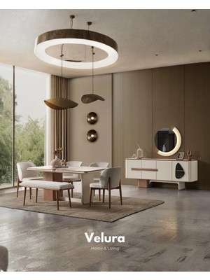 Velura Home & Living Enna Yemek Odası Takımı & Yaşam Odası (Tv Ünitesi Hariç)