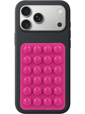 CoverZone Vantuzlu Telefon Tutucu Stand Güçlü Silikon Yapışkanlı Cam Masa Uyumlu Pratik Telefon Standı -Hsn*