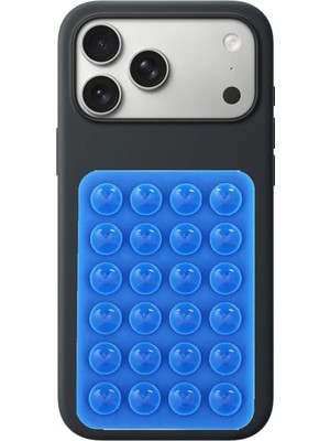 CoverZone Vantuzlu Telefon Tutucu Stand Güçlü Silikon Yapışkanlı Cam Masa Uyumlu Pratik Telefon Standı -Hsn*