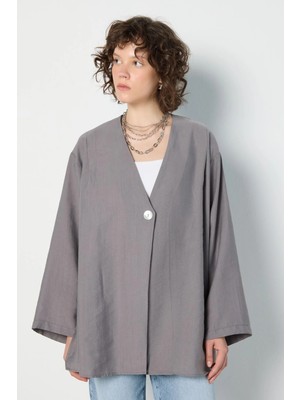 Minaaise Oversize Tencel Kimono Antrasit