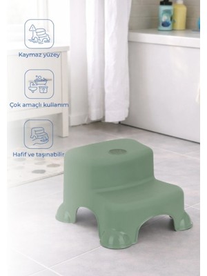 NW NessiWorld Çok Amaçlı Katlı Basamak 516 (Yeni) Soft Yeşil